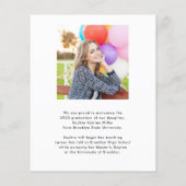 Haushaltsplantypografie 2 Foto Abschluss Ankündigu (Rückseite)