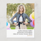 Haushaltsplantypografie 2 Foto Abschluss Ankündigu (Vorderseite)