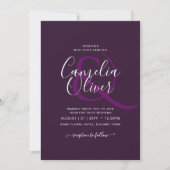 HAUSHALTSPLATZ - LILA Monochrome Einladung (Vorderseite)