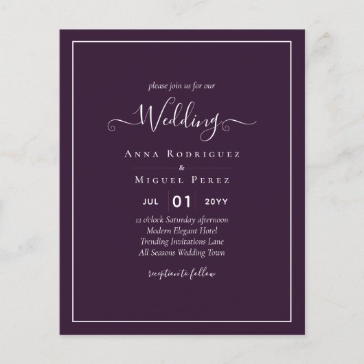 HAUSHALTSPLATZ - LILA Monochrome Flyer (Vorne)