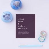 HAUSHALTSPLATZ - LILA Monochrome Flyer (Einzeln)