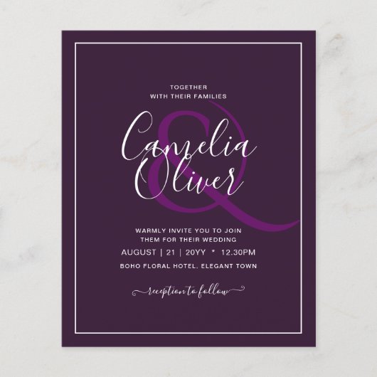 HAUSHALTSPLATZ - LILA Monochrome Flyer (Vorne)