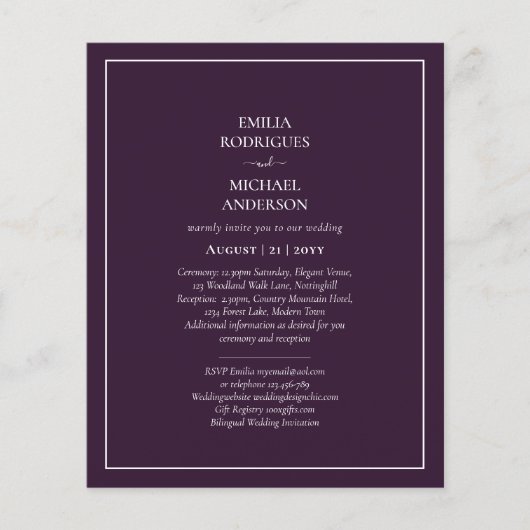 HAUSHALTSPLATZ - LILA Monochrome Flyer (Vorne)