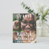 HAUSHALTSPOLITIK Einfach 4 Foto Abschluss Einladun (Stehend Vorderseite)