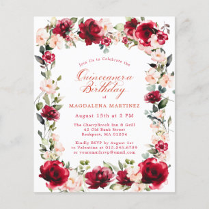 HAUSHALTSPOLITIK Geburtstagsfeier Rote Rose Pink P