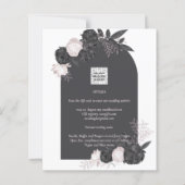 HAUSHALTSPOLITIK Graurosa Rosen Wedding INVITE (Rückseite)