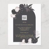 HAUSHALTSPOLITIK Graurosa Rosen Wedding INVITE Flyer (Hinten)