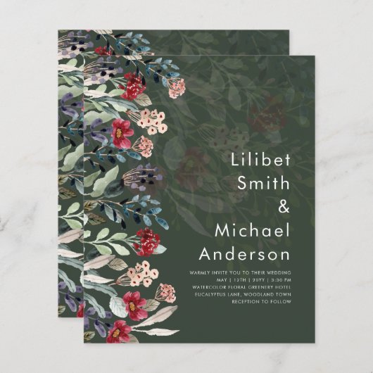 HAUSHALTSPOLITIK Grüner Burgund Blauer Blumenhochz (Vorne/Hinten)