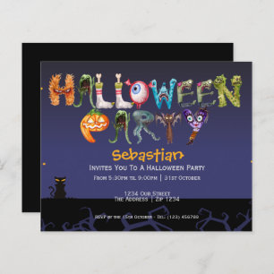 HAUSHALTSPOLITIK Halloween-Party Spooky Typografie