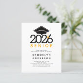 HAUSHALTSPOLITIK Höhere Abschluss Einladung (Stehend Vorderseite)