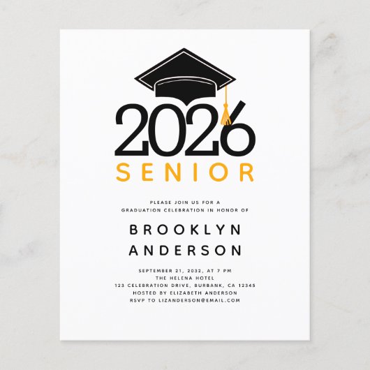 HAUSHALTSPOLITIK Höhere Abschluss Einladung (Vorderseite)