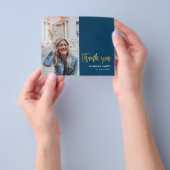 HAUSHALTSPOLITIK Modernes Foto Grad Dankeschön Kar Flyer (Gruppe)