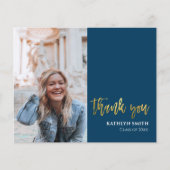 HAUSHALTSPOLITIK Modernes Foto Grad Dankeschön Kar Flyer (Vorne)