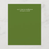 HAUSHALTSPOLITIK Peach Floral Wedding Einladungen (Rückseite)