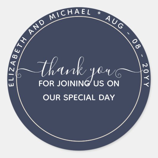 HAUSHALTSPOLITIK Vielen Dank für Monochrome Runder Aufkleber (Vorderseite)