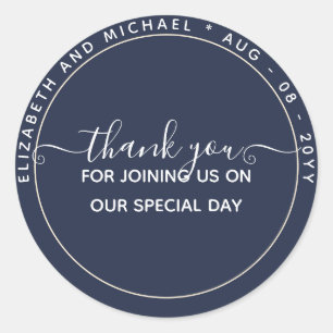 HAUSHALTSPOLITIK Vielen Dank für Monochrome Runder Aufkleber