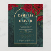 HAUSHALTSPOLITIKGrüne Rote Rosen Winter HochzeitsE (Vorderseite)