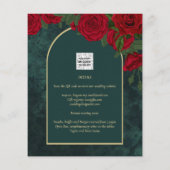 HAUSHALTSPOLITIKGrüne Rote Rosen Winter HochzeitsE Flyer (Hinten)