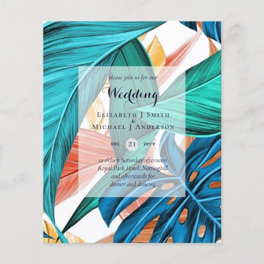 HAUSHALTSPOLITISCHE Blätter Hochzeit in Urlaubsort (Vorderseite)