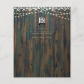 HAUSHALTSPOLITISCHE LICHTE LACE WEDEDING REZEPTION FLYER (Hinten)