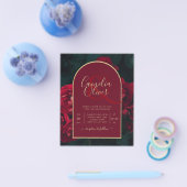 HAUSHALTSPOLITISCHE Rote Rosen ForestGreen Winter  Flyer (Einzeln)