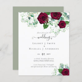 HAUSHALTSPOLITISCHE Rote Rosen Gypsophila WEDING