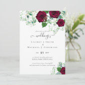 HAUSHALTSPOLITISCHE Rote Rosen Gypsophila WEDING (Stehend Vorderseite)