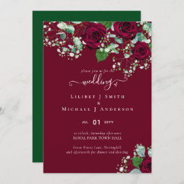 HAUSHALTSPOLITISCHE Rote Rosen Gypsophila WEDING