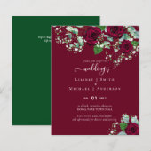 HAUSHALTSPOLITISCHE Rote Rosen Gypsophila WEDING (Vorne/Hinten)