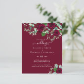 HAUSHALTSPOLITISCHE Rote Rosen Gypsophila WEDING (Stehend Vorderseite)