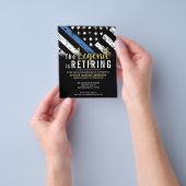 Haushaltspolizei - Blaue Party Einladung für das R Flyer (Gruppe)