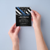 Haushaltspolizei - Blaue Party Einladung für das R Flyer (Gruppe)