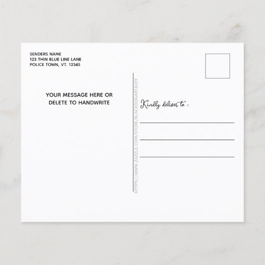 Haushaltspolizei Weihnachten Karierter Glitzer Url (Rückseite)