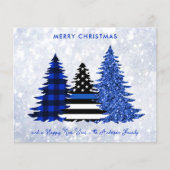 Haushaltspolizei Weihnachten Karierter Glitzer Url (Vorderseite)