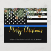 Haushaltspolizei Weihnachtsvollstreckung Postkarte (Vorderseite)