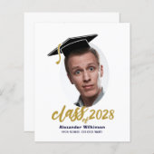 HAUSHALTSPOTENZEICHEN Grad Cap Foto Grad Bekanntga (Vorne/Hinten)