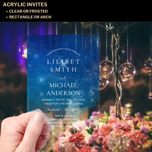 HAUSHALTSPRÜFUNG BEIM HochzeitsFEST Acryleinladungen