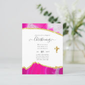 HAUSHALTSPRÜFUNG Einladung Taufe Bautizo Bautismo (Stehend Vorderseite)