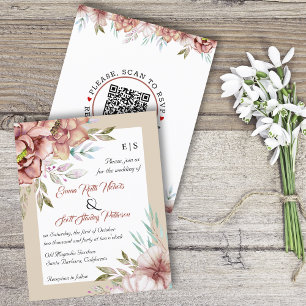 HAUSHALTSQR-Blume Einladung zur Hochzeit