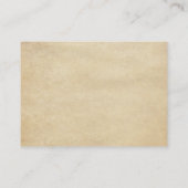 HAUSHALTSQR-Code Burgundy Alice Wonderland Wedding Begleitkarte (Rückseite)