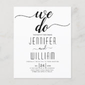 HAUSHALTSQR-UAWG Wir machen Hochzeitseinladung (Vorderseite)