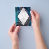 HAUSHALTSQUINCEANERA - AGATE Glitzern Glamour Chic Flyer (Gruppe)