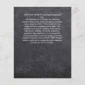 HAUSHALTSQUINCEANERA - AGATE Glitzern Glamour Chic Flyer (Hinten)