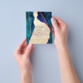 HAUSHALTSQUINCEANERA - AGATE Glitzern Glamour Chic Flyer (Gruppe)