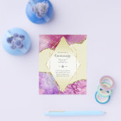 HAUSHALTSQUINCEANERA - AGATE Glitzern Glamour Chic Flyer (Einzeln)