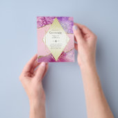 HAUSHALTSQUINCEANERA - AGATE Glitzern Glamour Chic Flyer (Gruppe)