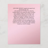 HAUSHALTSQUINCEANERA - AGATE Glitzern Glamour Chic Flyer (Hinten)