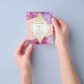 HAUSHALTSQUINCEANERA - AGATE Glitzern Glamour Chic Flyer (Gruppe)