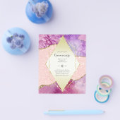 HAUSHALTSQUINCEANERA - AGATE Glitzern Glamour Chic Flyer (Einzeln)