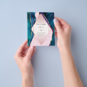 HAUSHALTSQUINCEANERA - AGATE Glitzern Glamour Chic Flyer (Gruppe)